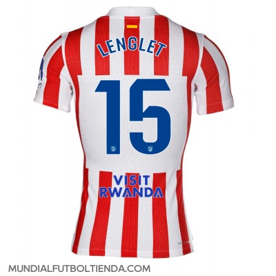 Camiseta Atletico Madrid Clement Lenglet #15 Primera Equipación Replica 2025-26 mangas cortas Camiseta Atletico Madrid Clement Lenglet #15 Primera Equipación Replica 2025-26 mangas cortas